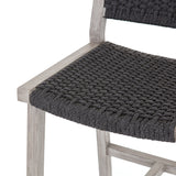 Featuring Delano Grey Outdoor Bar Stool by Four Hands at Amethyst Home. A textural take on outdoor bar styling, weathered grey teak welcomes thick, handwoven rope seating in an inviting grey. Safe for outdoor spaces. Cover or store indoors during inclement weather and when not in use.Overall Dimensions: 19.75"W x 24"L x 40.50"H
Collection: SolanoColors: Thick Dark Grey Rope ,Weather. Amethyst Home provides interior design, new construction, custom furniture, and area rugs in the Boston metro area.