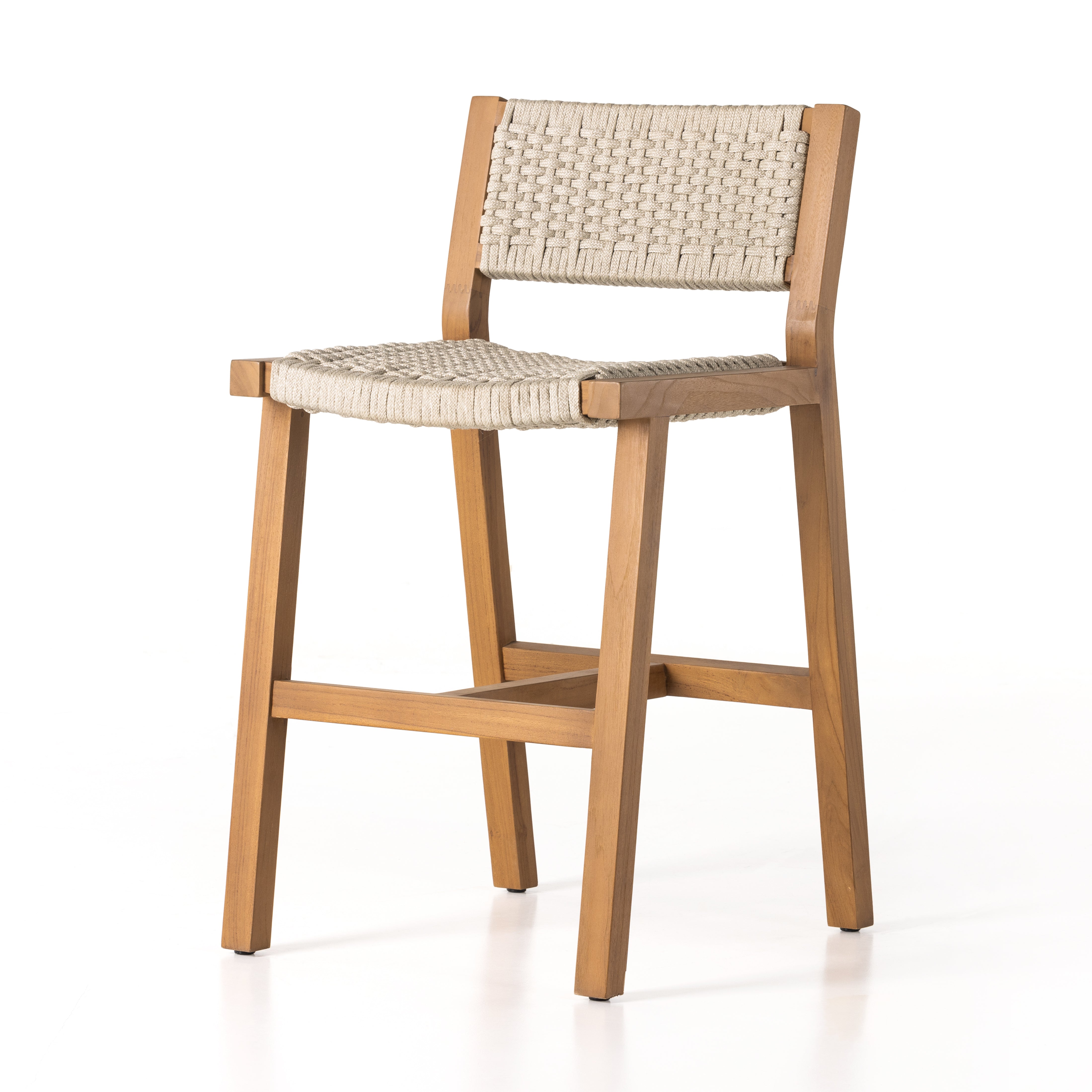 Featuring Delano Natural Teak Outdoor Counter Stool by Four Hands at Amethyst Home. A textural take on outdoor styling, the Delano Natural Teak stool welcomes thick, handwoven rope seating in an inviting ivory. Safe for outdoor spaces. Cover or store indoors during inclement weather and when not in use.
Overall Dimensions: 19.75"W x 24"L x 37.50"HColors: Natura. Amethyst Home provides interior design, new home construction design consulting, vintage area rugs, and lighting in the Tampa metro area.