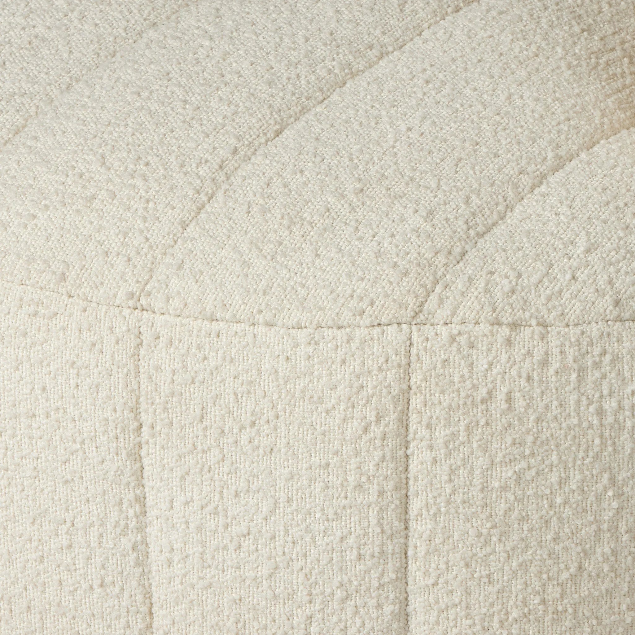 Featuring Doss Terra Brown Oak Media Lounger by Four Hands at Amethyst Home. The ultimate in polished media style seating has arrived. Framed in oak, this lounger is constructed with two separate pieces — the seat and the back — and accompanied by four toss cushions. The lounger features evenly spaced spring suspension and a heavy boucle upholstery s. Amethyst Home provides interior design, new home construction design consulting, vintage area rugs, and lighting in the Laguna Beach metro area.