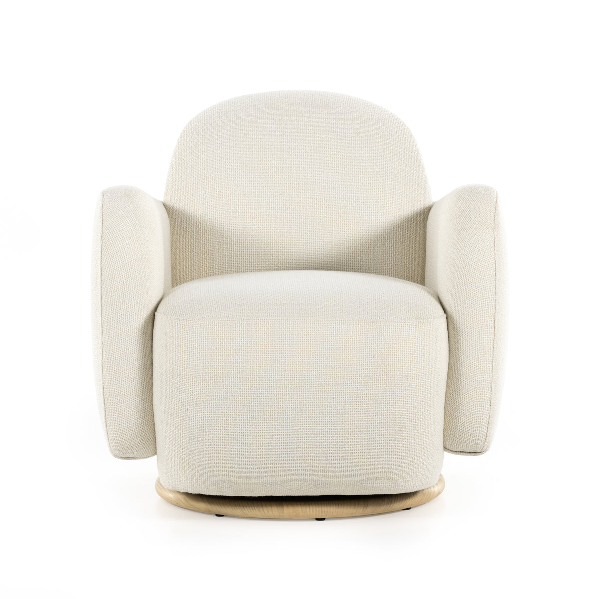 Enya Gibson White Swivel Chair