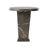 Featuring Eslo Grey Italian Marble End Table by Four Hands at Amethyst Home. Inspired by Roman columns, a versatile end table of grey Italian marble works a sophisticated touch into any room.Collection: ElementColors: Grey Italian MarbleMaterials: Solid Marble ,Engineered Hardwood Weight: 85.62 lbs. Amethyst Home provides interior design, new home construction design consulting, vintage area rugs, and lighting in the Dallas metro area.