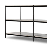 Featuring Felix Large Console Table by Four Hands at Amethyst Home. Hammered grey-finished iron frames three tiers of polished white marble, for an open look with plenty of surface space.
Overall Dimensions: 78"W x 20"L x 31"HColors: Hammered Grey W/Clear Powder Coat , Polished White MarbleMaterials: Iron , Solid MarbleWeight: 343.17Clearance from Floor: 4"Distance Between Leg. Amethyst Home provides interior design, new construction, custom furniture and area rugs in the Salt Lake City metro area