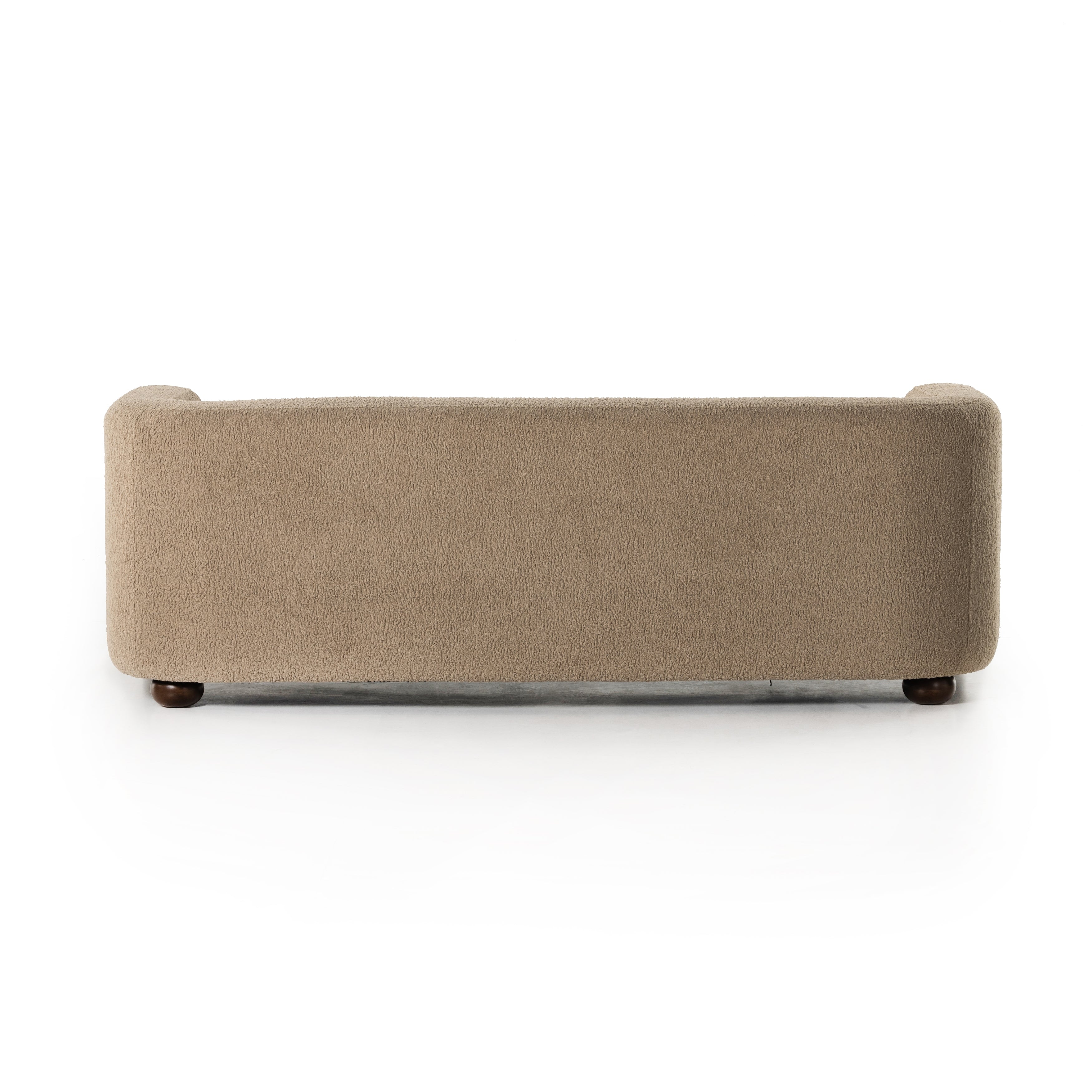 Inspired by vintage flea market finds, the Gidget Sheepskin Camel Sofa is a faux shearling-upholstered sofa pairs that is simple silhouette with clean, sweeping curves. Bench-seat cushioning plus feather-blend seating for total comfort. Amethyst Home provides interior design services, furniture, rugs, and lighting in the Kansas Citys metro area.