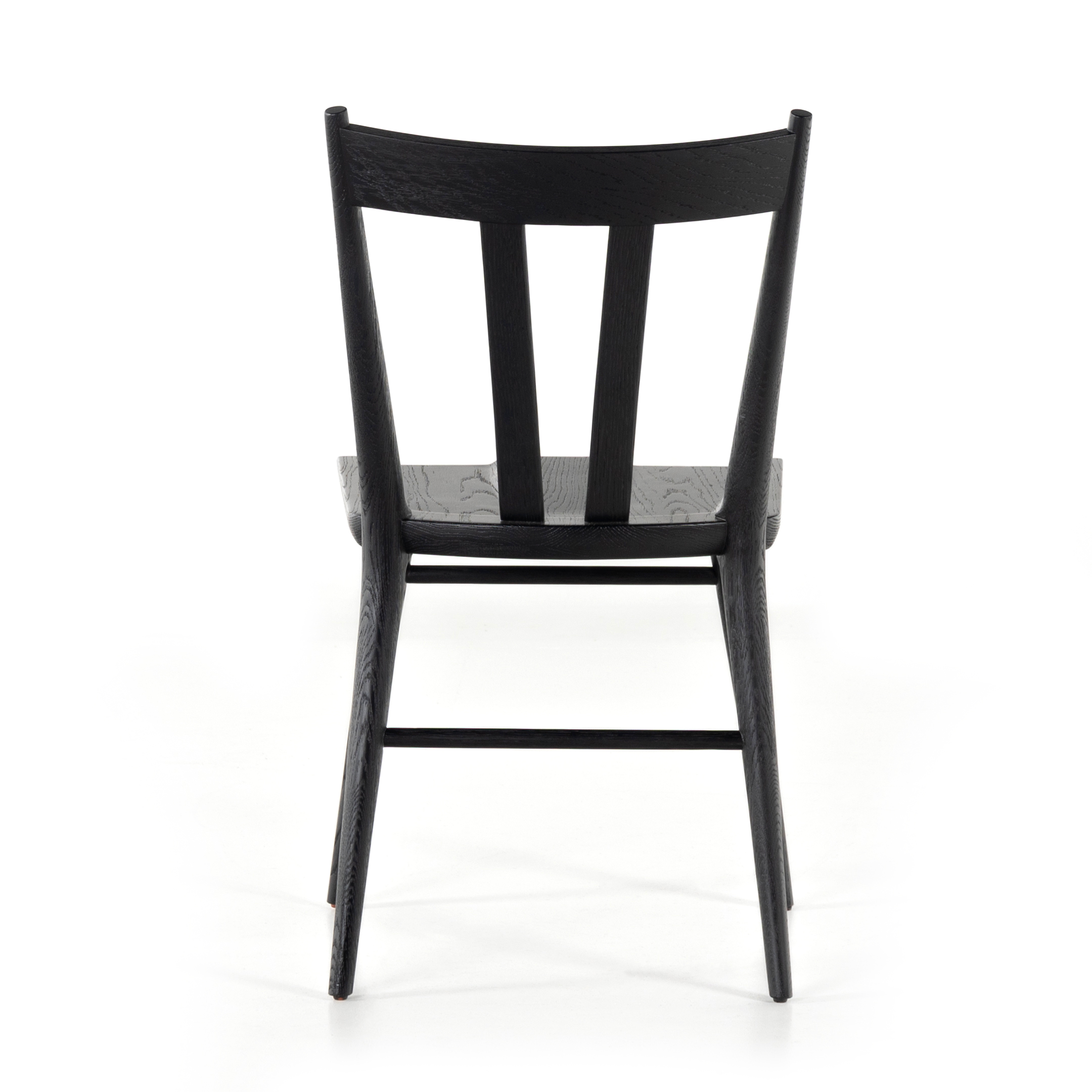 Featuring Gregory Dining Chair - Black Oak by Four Hands at Amethyst Home. Finished in a beautifully classic washed oak, the Gregory Black Oak Dining Chair features a yoke-like back and widened supports, placing a fresh twist on the traditional Windsor.
Size: 19.75"W x 21.75"L x 35"HSeat Depth: 17.75"Seat Height: 19"Seat Construction: Wooden Platform
Colors: Black OakMaterials: Solid O. Amethyst Home provides interior design, new construction, custom furniture, and rugs for the Chicago metro area.