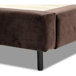 Featuring Inwood Surrey Cocoa-King Bed by Four Hands at Amethyst Home. Bring a billowy look to the bedroom. Oversized pillow-like cushioning creates the headboard for this low-profile bed, for a sophisticated-while-cozy look.Overall Dimensions: 95.25"W x 91"L x 43.5"H
Collection: EastonColors: Surrey Cocoa ,GunmetalMaterials: 76.8% Co, 23.2% Pl ,Iron Weigh. Amethyst Home provides interior design, new home construction design consulting, vintage area rugs, and lighting in the Washington metro area.