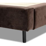 Featuring Inwood Surrey Cocoa-King Bed by Four Hands at Amethyst Home. Bring a billowy look to the bedroom. Oversized pillow-like cushioning creates the headboard for this low-profile bed, for a sophisticated-while-cozy look.Overall Dimensions: 95.25"W x 91"L x 43.5"H
Collection: EastonColors: Surrey Cocoa ,GunmetalMaterials: 76.8% Co, 23.2% Pl ,Iron Weigh. Amethyst Home provides interior design, new home construction design consulting, vintage area rugs, and lighting in the Washington metro area.