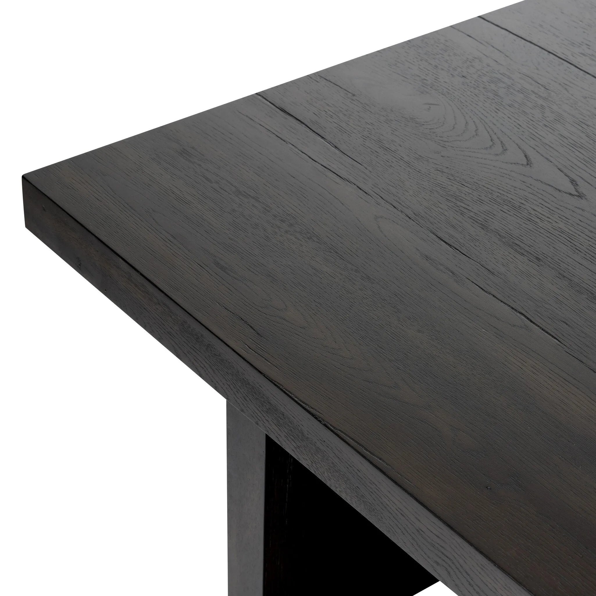 Featuring Isaac Smoked Black Coffee Table by Four Hands at Amethyst Home. A substantially sized coffee table of smoked black oak features joint and connection construction for a design-forward look. Visible knots and graining add character.Collection: HaidenColors: Smoked Black VeneerMaterials: Thick Oak Veneer ,Solid Oak Weight: 114.64 lbs. Amethyst Home provides interior design, new home construction design consulting, vintage area rugs, and lighting in the Charlotte metro area.