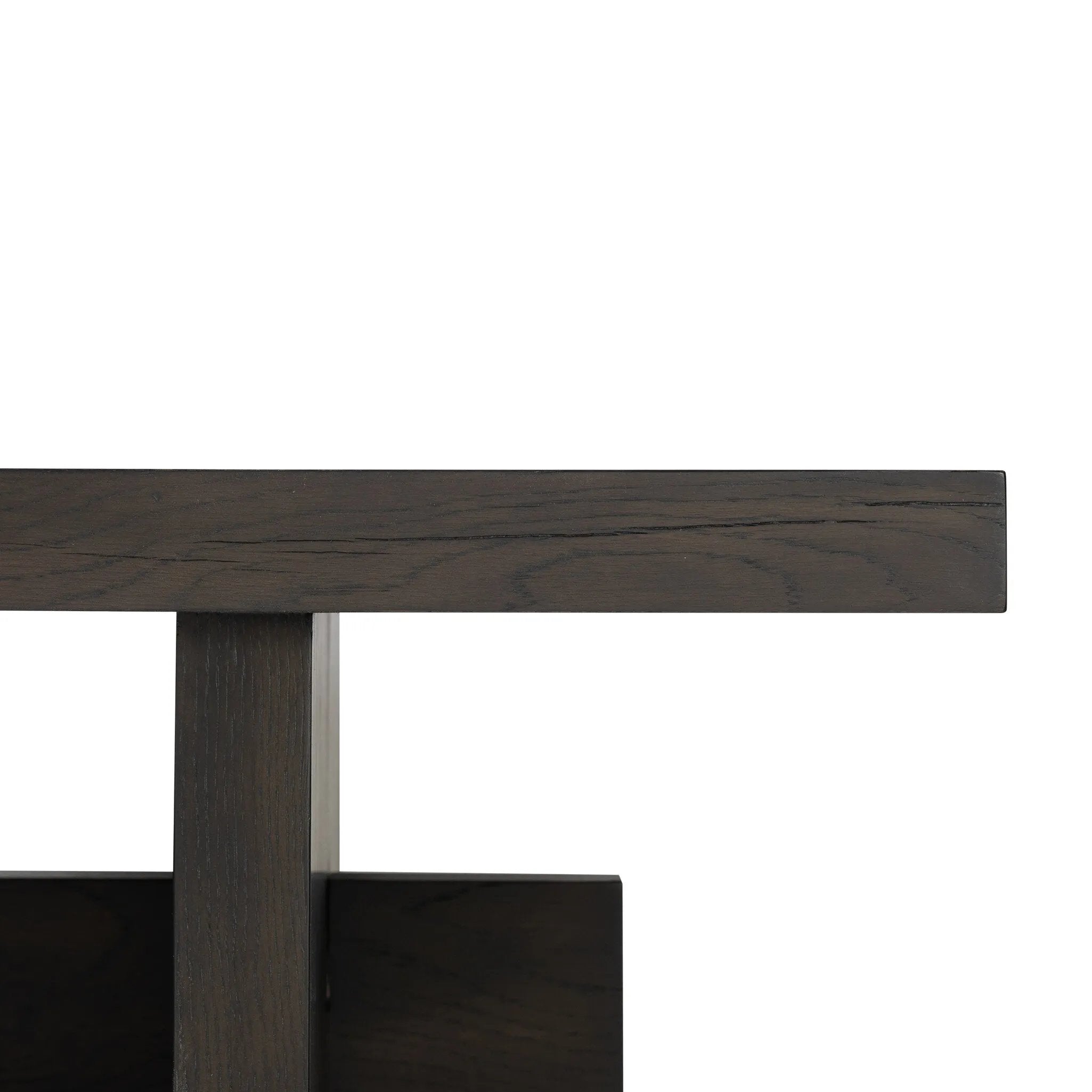 Featuring Isaac Smoked Black Coffee Table by Four Hands at Amethyst Home. A substantially sized coffee table of smoked black oak features joint and connection construction for a design-forward look. Visible knots and graining add character.Collection: HaidenColors: Smoked Black VeneerMaterials: Thick Oak Veneer ,Solid Oak Weight: 114.64 lbs. Amethyst Home provides interior design, new home construction design consulting, vintage area rugs, and lighting in the Scottsdale metro area.