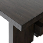 Featuring Isaac Smoked Black End Table by Four Hands at Amethyst Home. A versatile end table of smoked black oak features joint and connection construction for a design-forward look. Visible knots and graining add character.Collection: HaidenColors: Smoked Black VeneerMaterials: Thick Oak Veneer ,Solid Oak Weight: 45.19 lbs. Amethyst Home provides interior design, new home construction design consulting, vintage area rugs, and lighting in the Washington metro area.