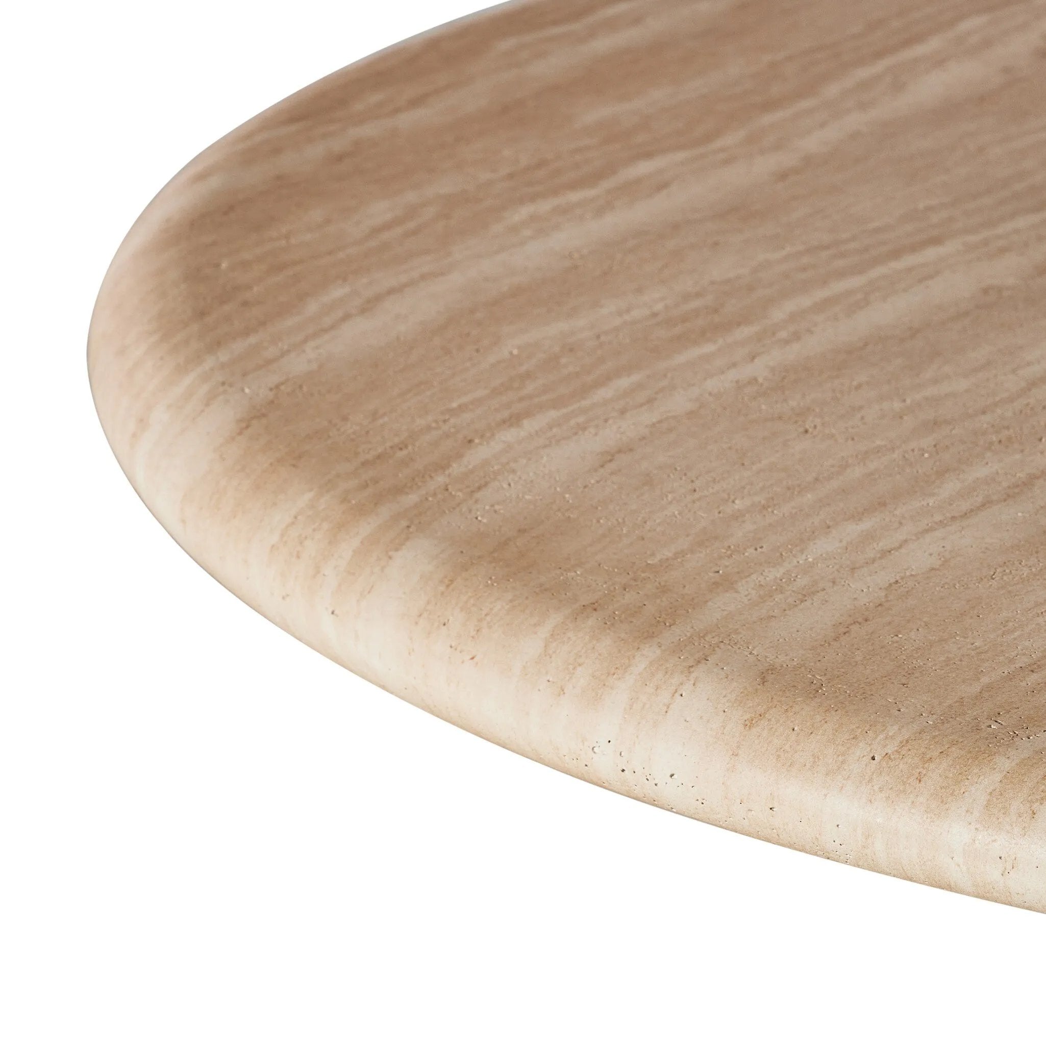 Featuring Janice Sand Striae Coffee Table by Four Hands at Amethyst Home. A beautiful dome-shaped pedestal base supports a rounded tabletop with bullnose edges. Made from cast concrete with a water-transfer finish which resemble natural stone.Collection: ChandlerColors: Sand StriaeMaterials: Concrete Weight: 160.94 lbs. Amethyst Home provides interior design, new home construction design consulting, vintage area rugs, and lighting in the Salt Lake City metro area.