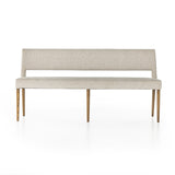 Featuring Joseph Light Camel Dining Bench by Four Hands at Amethyst Home. Simply styled and midcentury-minded, Joseph Light Camel Dining Bench is a textural light taupe upholstery that features a posterior cutout for added flair, with toasted nettlewood legs for natural contrast.
Overall Dimensions: 65"W x 22.75"L x 32"HWeight: 38.34 lbsMaterials: 100% Polyester, Solid Nettlewood. Amethyst Home provides interior design services, furniture, rugs, and lighting in the Monterey metro area.