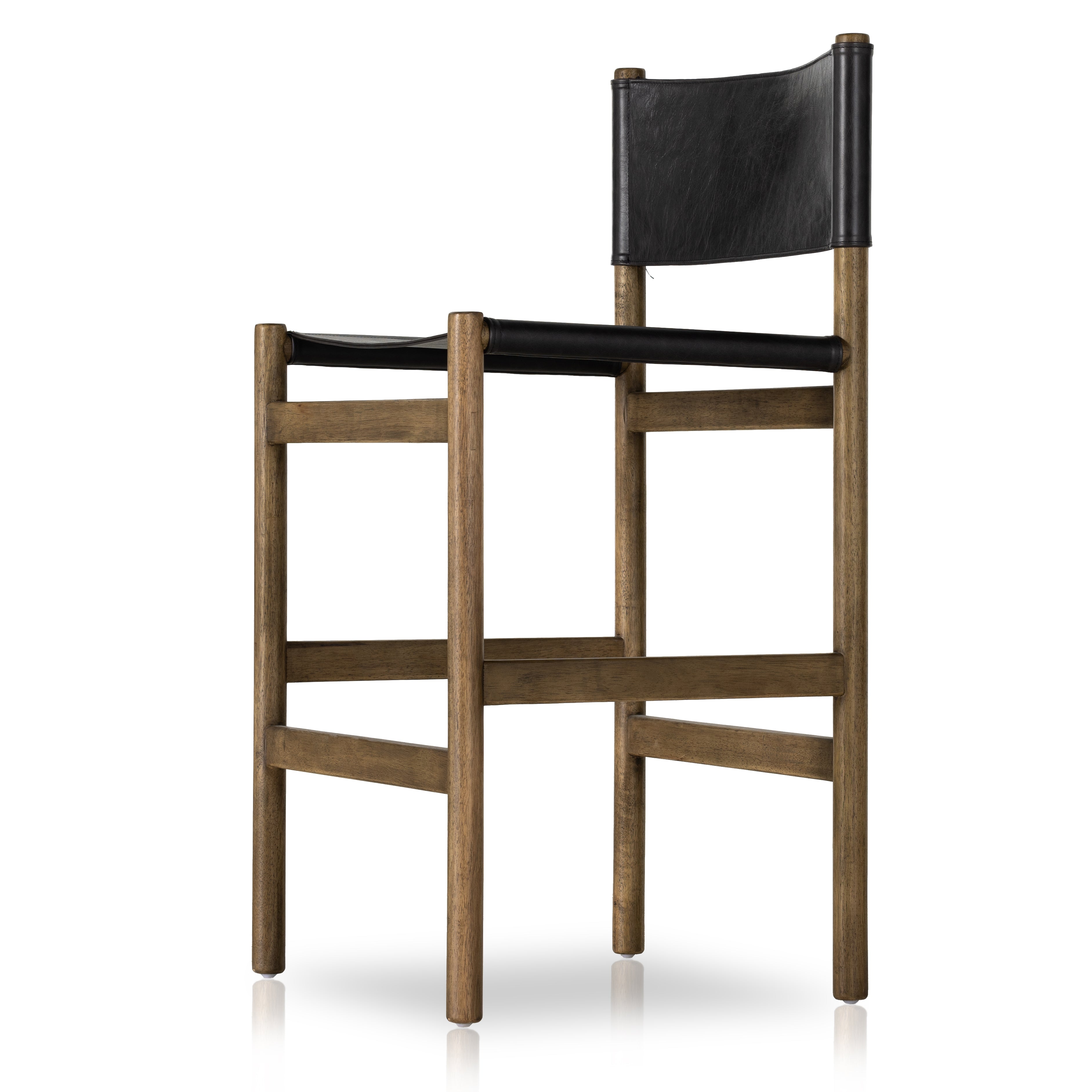 Featuring Kena Sonoma Black Bar + Counter Stool by Four Hands at Amethyst Home. Solid parawood forms a simple, vintage-inspired frame for sling-style seating of black top-grain leather exclusive to Four Hands. Perfectly sized for the counter.
Collection: WestgateColors: Sonoma Black ,Vintage NaturalMaterials: Top Grain Leather ,Solid Parawood Weight: 15.43 lbs. Amethyst Home provides interior design, new construction, custom furniture, and area rugs in the Dallas metro area.