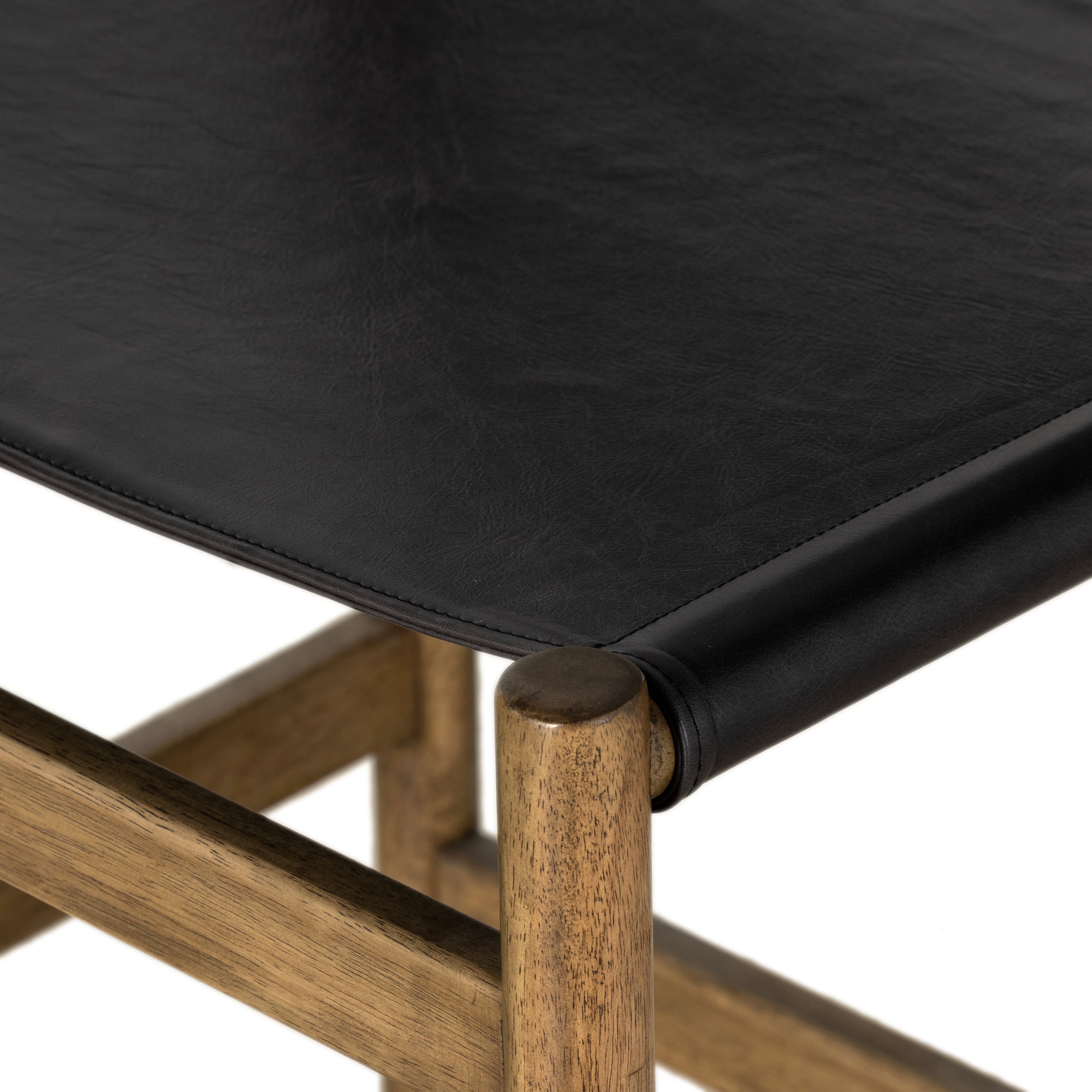 Featuring Kena Sonoma Black Bar + Counter Stool by Four Hands at Amethyst Home. Solid parawood forms a simple, vintage-inspired frame for sling-style seating of black top-grain leather exclusive to Four Hands. Perfectly sized for the counter.
Collection: WestgateColors: Sonoma Black ,Vintage NaturalMaterials: Top Grain Leather ,Solid Parawood Weight: 15.43 lbs. Amethyst Home provides interior design, new construction, custom furniture, and area rugs in the Seattle metro area.