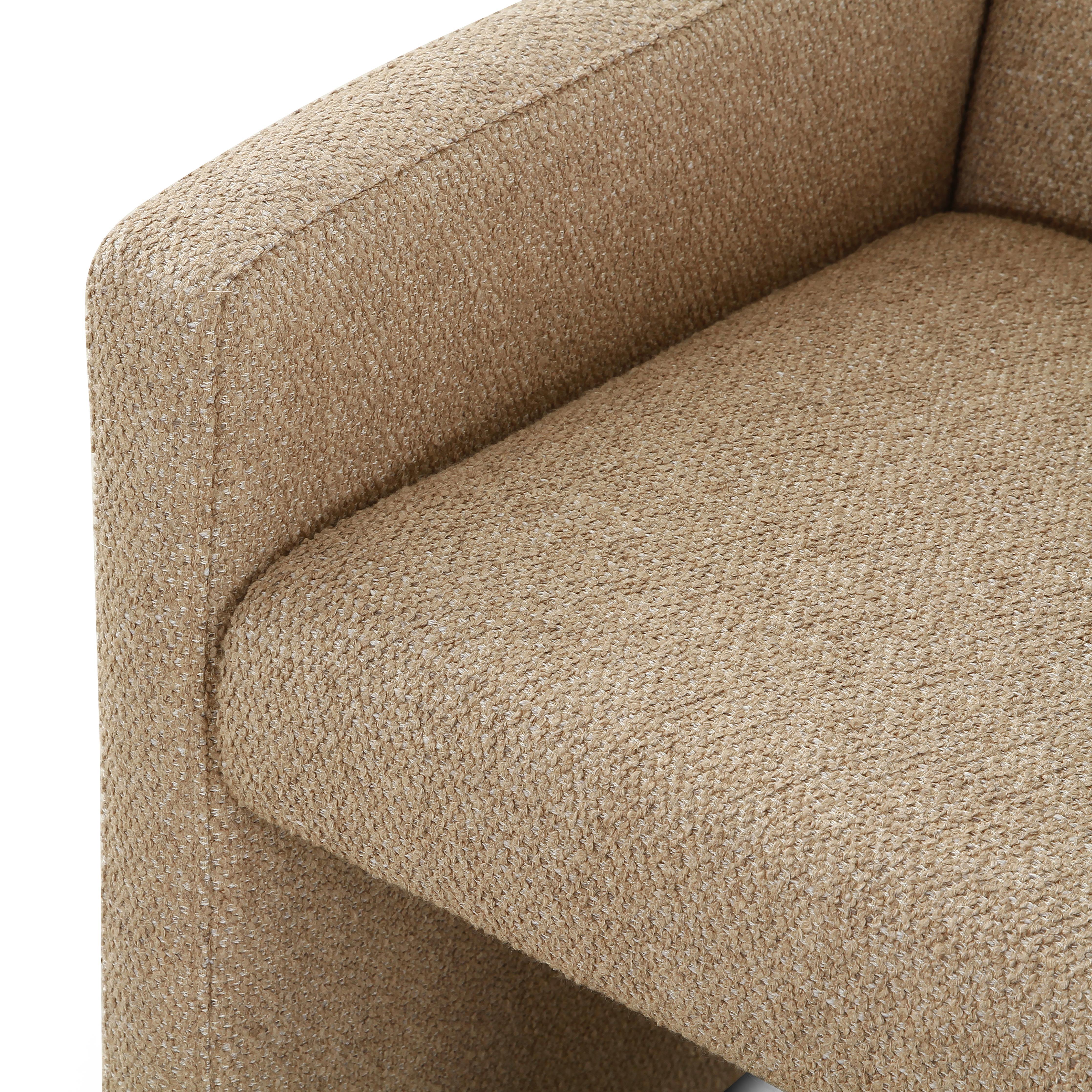 Featuring Tori Heron Sand Dining Chair by Four Hands at Amethyst Home. The loveliest camel textured dining chair.  Perfect for a modern dining room or pair with your favorite desk for all-day comfort.
Overall Dimensions: 25.50"W x 25"L x 33"HColors: Heron SandMaterials: Poly Acrylic Blend
Seat Depth: 19"Seat Height: 20"Arm Height from Floor: 25"Arm Height fr. Amethyst Home provides interior design, new home construction design consulting, vintage area rugs, and lighting in the Portland metro area.