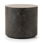 Featuring Kramer Bluestone End Table by Four Hands at Amethyst Home. A cylinder-shaped end tables brings an organic look to the living room. Made from natural polished bluestone.Collection: HughesColors: BluestoneMaterials: Bluestone ,Poplar Plywood Weight: 110.23 lbs. Amethyst Home provides interior design, new home construction design consulting, vintage area rugs, and lighting in the Houston metro area.