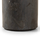 Featuring Kramer Bluestone End Table by Four Hands at Amethyst Home. A cylinder-shaped end tables brings an organic look to the living room. Made from natural polished bluestone.Collection: HughesColors: BluestoneMaterials: Bluestone ,Poplar Plywood Weight: 110.23 lbs. Amethyst Home provides interior design, new home construction design consulting, vintage area rugs, and lighting in the Scottsdale metro area.