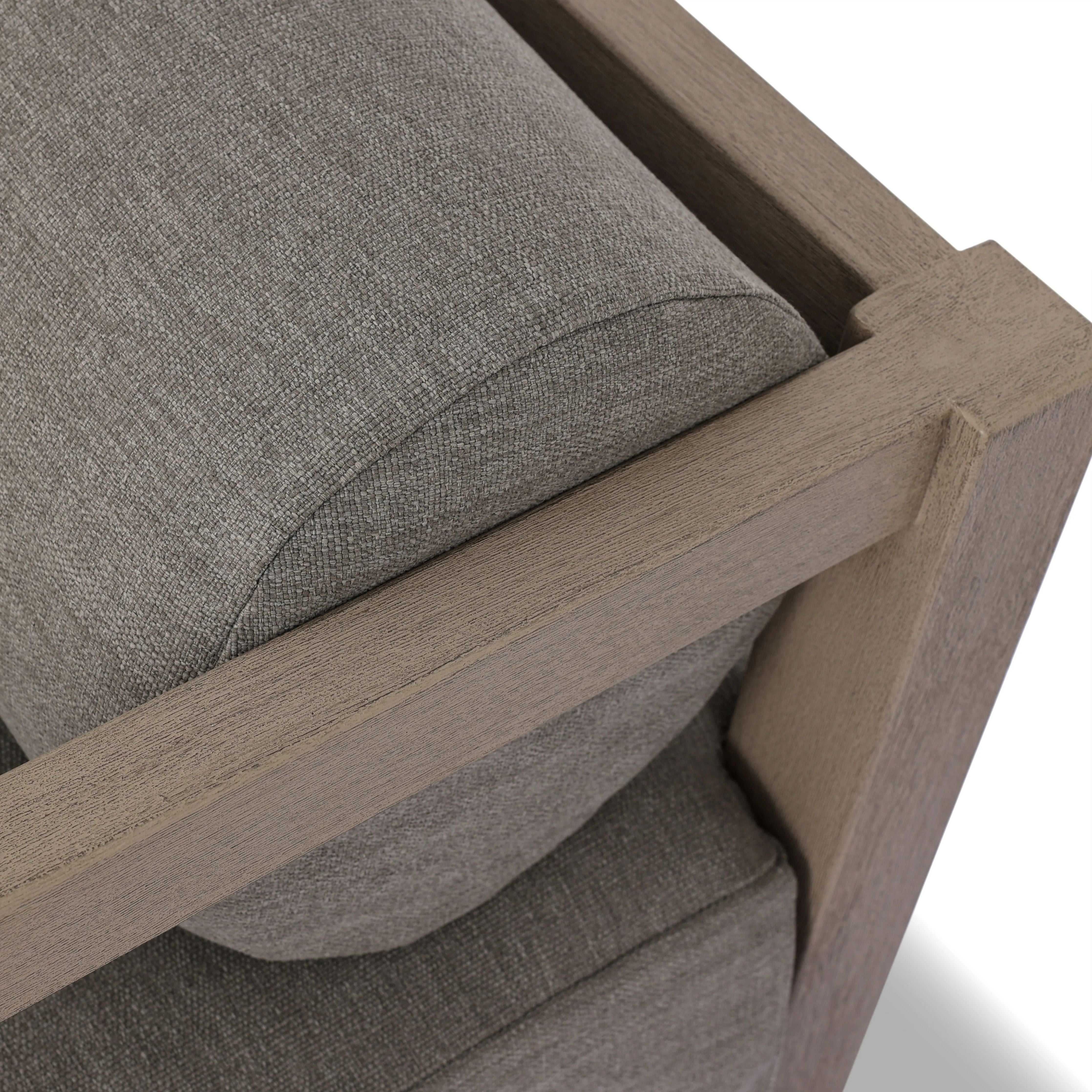 Featuring Laskin Washed Brown Outdoor Daybed by Four Hands at Amethyst Home. A soft, durable slipcover brings a complementary casual and laid-back look to structured framing of FSCA-certified teak. A bolster back cushion offers support and comfort in this outdoor daybed. Made in Italy, this sustainably made fabric is antimicrobial and highly resistant to s. Amethyst Home provides interior design, new home construction design consulting, vintage area rugs, and lighting in the Washington metro area.