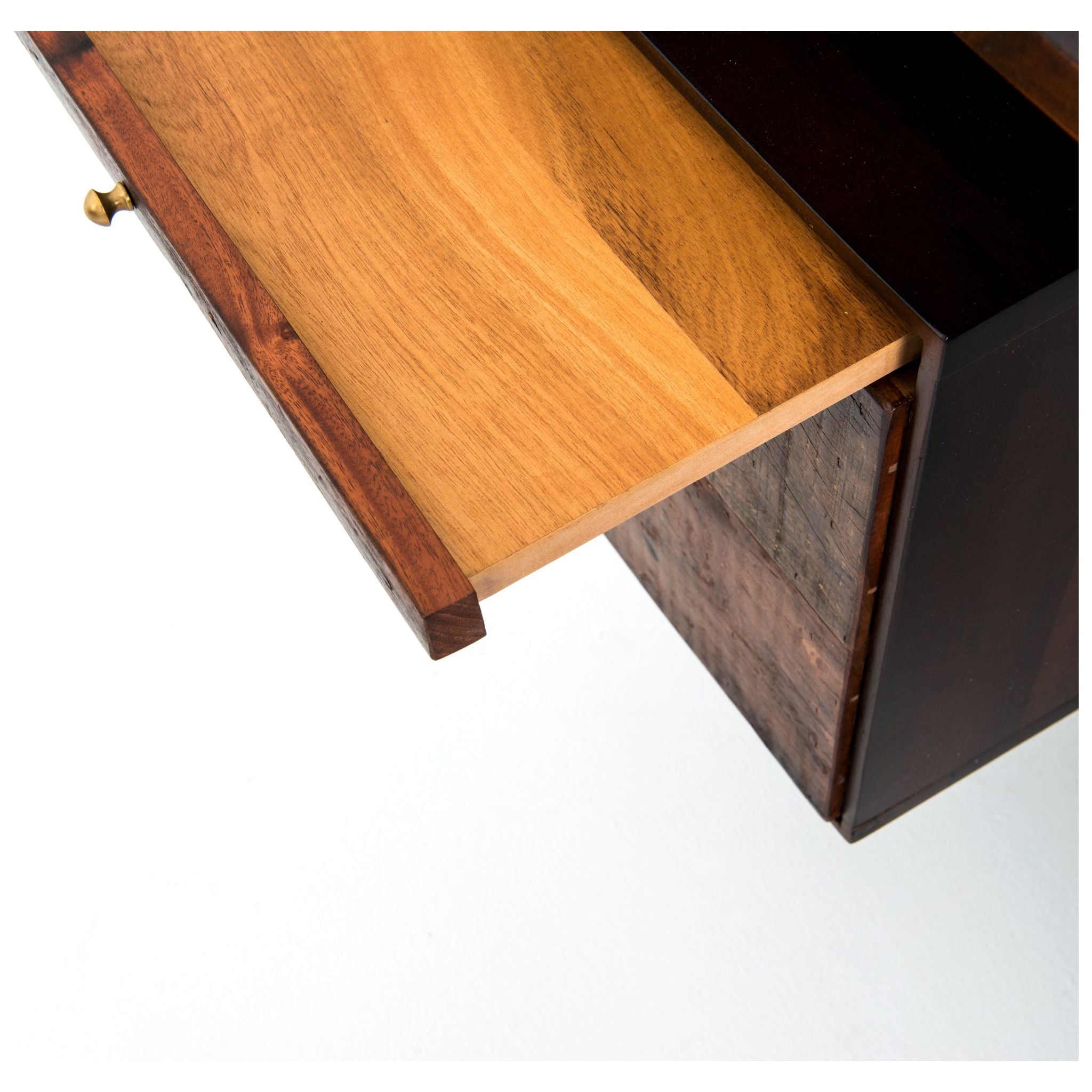 Featuring Lauren  Desk by Four Hands at Amethyst Home. This mid-century inspired lawyer's desk offers heavy-duty storage with two-sided cabinetry. A floating top and simple iron legs keeps the look light and modern. Solid acacia casing with reclaimed peroba wood door and drawer fronts. This piece is designed in collaboration with Thomas Bina. Four Hands’ partnership with the. Amethyst Home provides interior design, new construction, custom furniture, and area rugs in the Laguna Beach metro area.