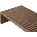 Featuring Leo Rustic Grey Coffee Table by Four Hands at Amethyst Home. Grey-finished oak shapes an elongated coffee table, rich with reeding. Subtly rounded edges reflect Brazilian midcentury inspiration behind this crafted minimalist piece. Designed in partnership with longtime Four Hands collaborator Thomas Bina and designer Ronald Sasson.Overall Dimensi. Amethyst Home provides interior design, new home construction design consulting, vintage area rugs, and lighting in the Des Moines metro area.