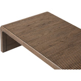 Featuring Leo Rustic Grey Coffee Table by Four Hands at Amethyst Home. Grey-finished oak shapes an elongated coffee table, rich with reeding. Subtly rounded edges reflect Brazilian midcentury inspiration behind this crafted minimalist piece. Designed in partnership with longtime Four Hands collaborator Thomas Bina and designer Ronald Sasson.Overall Dimensi. Amethyst Home provides interior design, new home construction design consulting, vintage area rugs, and lighting in the Des Moines metro area.