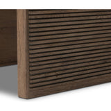 Featuring Leo Rustic Grey End Table by Four Hands at Amethyst Home. Made from rustic-finished oak, linear reeding and a curved shape define this midcentury-spirited end table. Designed in partnership with longtime Four Hands collaborator Thomas Bina and Brazilian designer Ronald Sasson.Overall Dimensions: 23.5"W x 27.5"L x 22"H
Collection: BinaColors: Rustic. Amethyst Home provides interior design, new home construction design consulting, vintage area rugs, and lighting in the Monterey metro area.