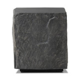 Featuring Lucius Smooth Black Concrete End Table by Four Hands at Amethyst Home. Cast black concrete features heavily textured sides that resemble natural slate, paired with a smoothed tabletop.Collection: ChandlerColors: Smooth Black Concrete ,Textured Black ConcreteMaterials: Concrete Weight: 52.91 lbs. Amethyst Home provides interior design, new home construction design consulting, vintage area rugs, and lighting in the Nashville metro area.