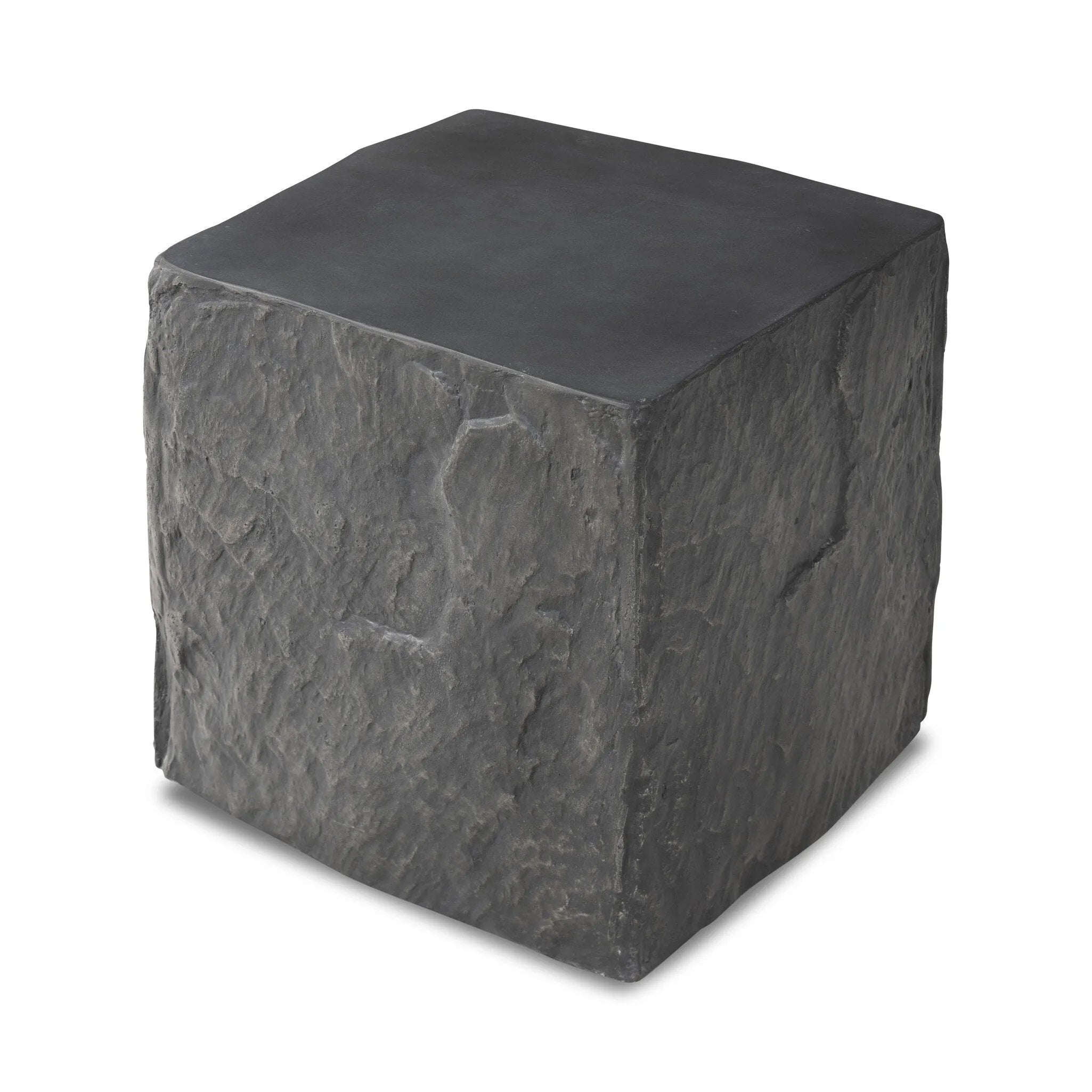 Featuring Lucius Smooth Black Concrete End Table by Four Hands at Amethyst Home. Cast black concrete features heavily textured sides that resemble natural slate, paired with a smoothed tabletop.Collection: ChandlerColors: Smooth Black Concrete ,Textured Black ConcreteMaterials: Concrete Weight: 52.91 lbs. Amethyst Home provides interior design, new home construction design consulting, vintage area rugs, and lighting in the Seattle metro area.
