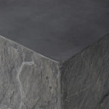 Featuring Lucius Smooth Black Concrete End Table by Four Hands at Amethyst Home. Cast black concrete features heavily textured sides that resemble natural slate, paired with a smoothed tabletop.Collection: ChandlerColors: Smooth Black Concrete ,Textured Black ConcreteMaterials: Concrete Weight: 52.91 lbs. Amethyst Home provides interior design, new home construction design consulting, vintage area rugs, and lighting in the Winter Garden metro area.