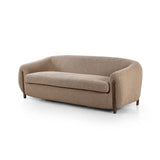 Featuring Lyla Sheepskin Camel Sofa by Four Hands at Amethyst Home. Lyla Sheepskin Camel Sofa is a fresh, elongated take on the traditional tub chair, with exaggerated depth for drama and comfort. Solid wood legs intersect sheepskin upholstery on this plush sofa for clean contrast and scale.
Overall Dimensions: 86.50"W x 34.50"L x 28"HWeight: 110.23 lbsMaterials: 100% Polyester, Solid Parawood. Amethyst Home provides interior design services, furniture, rugs, and lighting in the Dallas metro area.