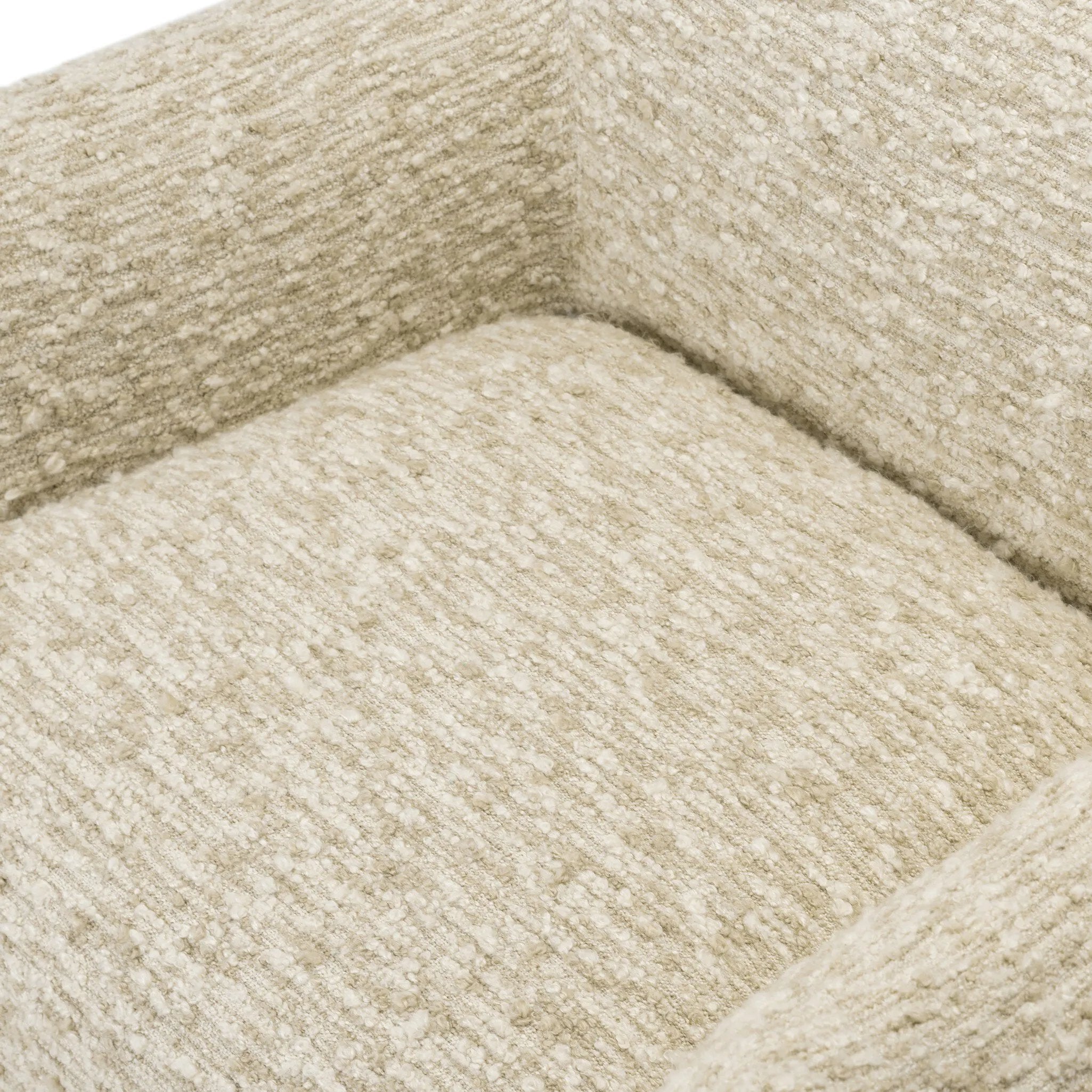 Featuring Margot Solema Cream Accent Swivel Chair by Four Hands at Amethyst Home. A modern take on a 70s-inspired shape. This sink-in, pillow-like chair features S-spring suspension for extra comfort and durability in the seat, all on a 360-degree swivel. Upholstered in an exaggerated boucle fabric with extra depth and texture throughout.
Collection: Os. Amethyst Home provides interior design, new home construction design consulting, vintage area rugs, and lighting in the Newport Beach metro area.