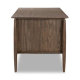 Featuring Markia Aged Oak Executive Desk by Four Hands at Amethyst Home. An executive-style desk of aged oak, inspired by European antiques. Turned, cylindrical legs adapt this charming heirloom-inspired piece for the modern home office and beyond.
Overall Dimensions: 31.0" L x 71.0 " W x 31.0" H
Collection: HaidenColors: Aged Oak Veneer ,Rubbed BronzeMate. Amethyst Home provides interior design, new home construction design consulting, vintage area rugs, and lighting in the Washington metro area.