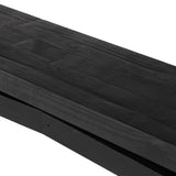 Featuring Matthes Aged Black Pine Console Table by Four Hands at Amethyst Home. Simple and streamlined to showcase natural beauty. Finished in a traditional black, solid reclaimed pine forms a modern media console with rustic vibes.Overall Dimensions: 78.75"W x 15"L x 30.75"H
Colors: Weathered WheatMaterials: Solid Reclaimed PineWeight: 70.55Clearance from F. Amethyst Home provides interior design, new home construction design consulting, vintage area rugs, and lighting in the Monterey metro area.