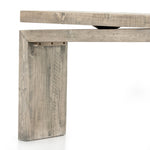 Featuring Matthes Weathered Wheat Console Table by Four Hands at Amethyst Home. Simple and streamlined to showcase natural beauty. Finished in a weathered wheat, solid reclaimed pine fashions a modern media console with rustic vibes.
Overall Dimensions: 79"W x 15"L x 31"HColors: Weathered WheatMaterials: Solid Reclaimed PineWeight: 70.55Clearance from Floor: 23.25"Distance Between Le. Amethyst Home provides interior design, new construction, custom furniture and area rugs in the Seattle metro area