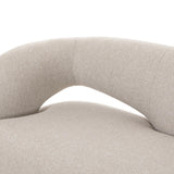 Featuring Mazie Crete Pebble Sofa by Four Hands at Amethyst Home. A fluid play on seating. This statement making sofa features subtle cutouts on the back with plush arms that hug the bench seat. Upholstered in a tight, wool-like textile for a polished look.
Overall Dimensions: 35.0" L x 95.5 " W x 28.5" H
Collection: GraysonColors: Crete PebbleMaterials: 100% . Amethyst Home provides interior design, new home construction design consulting, vintage area rugs, and lighting in the Boston metro area.