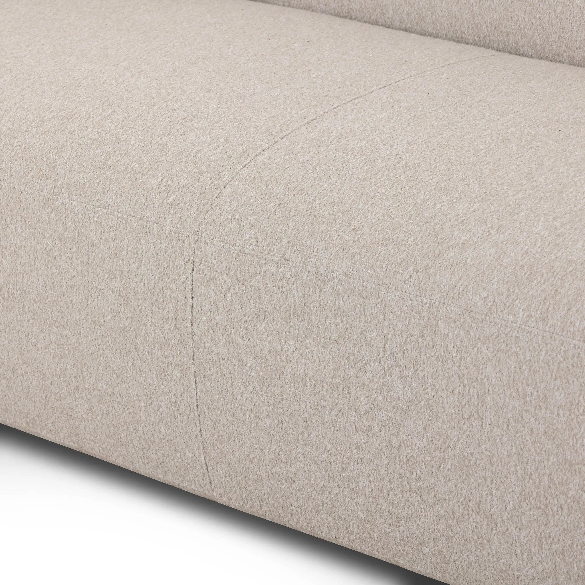 Featuring Mazie Crete Pebble Sofa by Four Hands at Amethyst Home. A fluid play on seating. This statement making sofa features subtle cutouts on the back with plush arms that hug the bench seat. Upholstered in a tight, wool-like textile for a polished look.
Overall Dimensions: 35.0" L x 95.5 " W x 28.5" H
Collection: GraysonColors: Crete PebbleMaterials: 1. Amethyst Home provides interior design, new home construction design consulting, vintage area rugs, and lighting in the Scottsdale metro area.