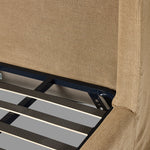 Featuring Meryl Broadway Canvas Slipcover Bed by Four Hands at Amethyst Home. Inspired by the curved silhouette of the camel-back sofa, this classic shape is updated with the casual look of a slipcover. Slipcovered styles are fully removable and machine-washable for easy care.KingOverall Dimensions: 86.50"w x 89.00"d x 52.50"hWeight: 217.59 lbsQueenOverall Dimensions: 70.00"w . Amethyst Home provides interior design, new construction, custom furniture, and area rugs in the Laguna Beach metro area.