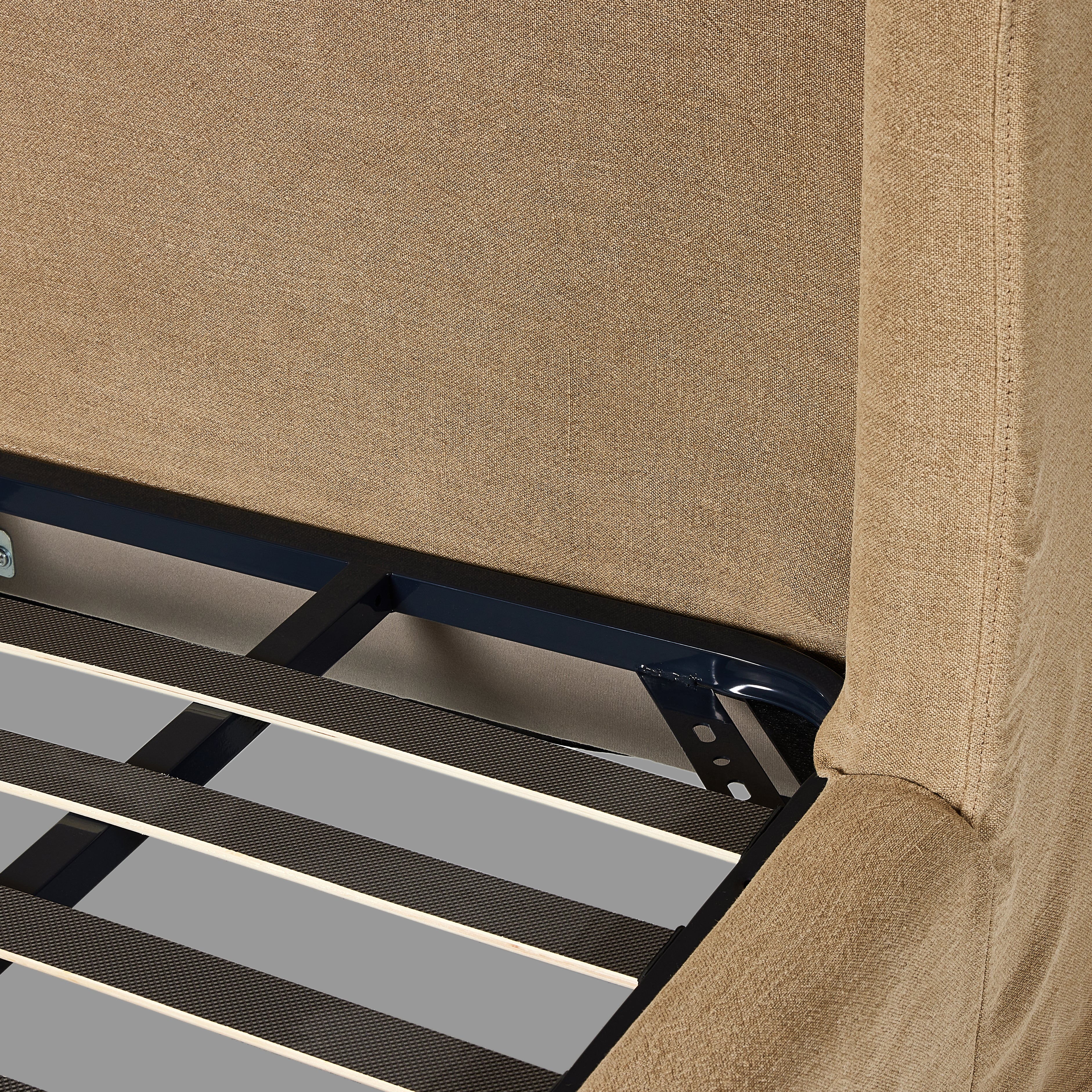 Featuring Meryl Broadway Canvas Slipcover Bed by Four Hands at Amethyst Home. Inspired by the curved silhouette of the camel-back sofa, this classic shape is updated with the casual look of a slipcover. Slipcovered styles are fully removable and machine-washable for easy care.KingOverall Dimensions: 86.50"w x 89.00"d x 52.50"hWeight: 217.59 lbsQueenOverall Dimensions: 70.00"w . Amethyst Home provides interior design, new construction, custom furniture, and area rugs in the Laguna Beach metro area.