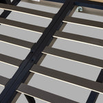 Featuring Meryl Broadway Canvas Slipcover Bed by Four Hands at Amethyst Home. Inspired by the curved silhouette of the camel-back sofa, this classic shape is updated with the casual look of a slipcover. Slipcovered styles are fully removable and machine-washable for easy care.KingOverall Dimensions: 86.50"w x 89.00"d x 52.50"hWeight: 217.59 lbsQueenOverall Dimensions: 70.00". Amethyst Home provides interior design, new construction, custom furniture, and area rugs in the Salt Lake City metro area.