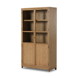 Featuring Millie Drifted Panel & Glass Door Cabinet by Four Hands at Amethyst Home. Drifted oak frames the interior shelving of this cabinet. Glass doors allow for prized possessions to dazzle on full display while spacious cabinets add out-of-view storage.Overall Dimensions: 47.25"W x 17.75"L x 82.75"H
Collection: IrondaleColors: Drifted Oak Solid ,Drifted Oak Veneer ,Tempered . Amethyst Home provides interior design, new construction, custom furniture, and area rugs in the Des Moines metro area.