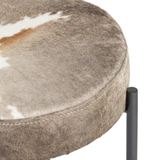 Featuring Nocona Bar + Counter Stool - Speckled Hide by Four Hands at Amethyst Home. The Nocona Speckled Hide Bar and Counter stool is modern minimalist to a T. Slim and airy, gunmetal-finished iron legs form a cradle-style frame for speckled hide seating, perfectly sized for the counter or bar. Each hide will be unique and will vary.
Bar Stool Size: 17.5"W x 17.5"L x 30"HSeat Depth:. Amethyst Home provides interior design, new construction, custom furniture, and rugs for the Charlotte metro area.