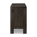 Featuring Noeline Smoked Black Oak Veneer 6 Drawer Dresser by Four Hands at Amethyst Home. Topped with a thick plank of solid oak, this extra-wide dresser blends modern lines and warm character with six roomy drawers, slightly curved corners, and solid square legs. Seamless drawer fronts have a push-latch mechanism. Made from solid oak and veneer in a smoky . Amethyst Home provides interior design, new home construction design consulting, vintage area rugs, and lighting in the Portland metro area.