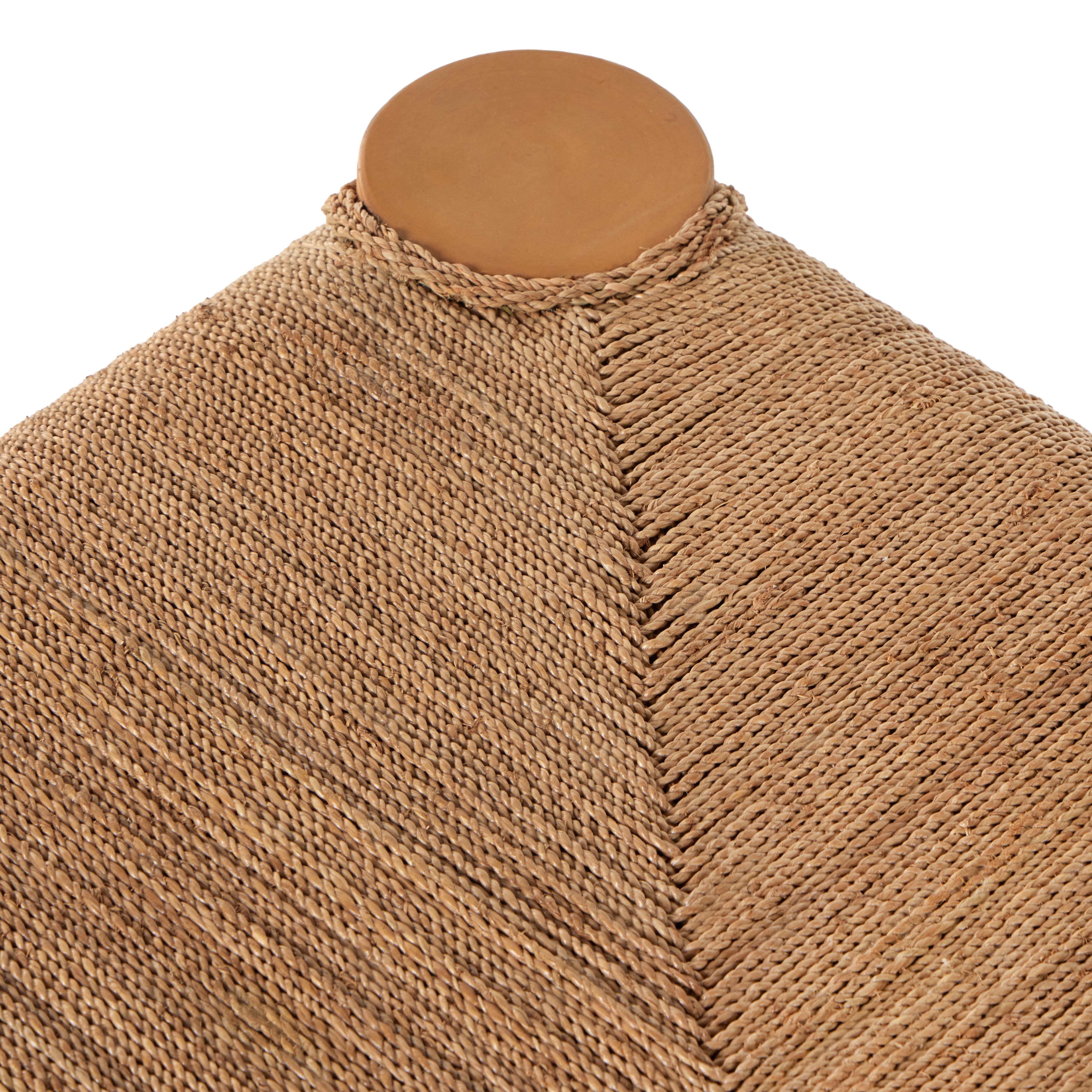 Featuring Olin Light Wash Mahogany Coffee Table by Four Hands at Amethyst Home. The traditional coffee table gets a textural twist. Chunky column legs of light-washed mahogany support a rectangular tabletop of braided sugar palm leaves.
Collection: Grass RootsColors: Light Wash Mahogany ,Natural AgelMaterials: Solid Mahogany ,Sugar PalmOverall Dimensions: 55"W x 35"L x 16.25"H Weigh. Amethyst Home provides interior design, new construction, custom furniture, and area rugs in the Boston metro area.