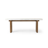 Featuring Olympia White Carrera Marble Console Table by Four Hands at Amethyst Home. Structured and geometric, an open-style console table pairs smoked oak veneer with white marble, for a sophisticated material mix.Collection: HughesColors: White Carrera Marble ,Smoked Oak VeneerMaterials: Carrara Solid ,Thick Oak Veneer ,Poplar Plywood Weight: 240.3 lbs. Amethyst Home provides interior design, new home construction design consulting, vintage area rugs, and lighting in the Miami metro area.