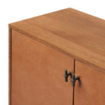 Featuring Posada Leather Small Cabinet by Four Hands at Amethyst Home. Smaller scale cabinetry of amber-finished oak, with door fronts of cognac top-grain leather and inset legs. Perfect for anywhere you need a bit of storage or pair with a large bed for nightstands!
Overall Dimensions: 18.0" L x 35.0 " W x 35.0" H
Collection: BoltonColors: Palermo Cogn. Amethyst Home provides interior design, new home construction design consulting, vintage area rugs, and lighting in the Newport Beach metro area.