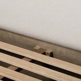 Featuring Regan Crete Ivory Bed by Four Hands at Amethyst Home. A plush, winged headboard adds dramatic scale and inviting comfort to this modern bed. Thick rails and a footboard with a plinth base have a rustic finish.
Queen: 118.25"w x 86.50"d x 55.00"hKing: 134.50"w x 86.50"d x 55.00"h
Collection: BoltonColors: Crete Ivory ,Rustic Fawn ,Rustic Fawn VeneerM. Amethyst Home provides interior design, new home construction design consulting, vintage area rugs, and lighting in the Seattle metro area.