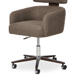 Featuring Rei Gibson Mink Desk Desk Chair by Four Hands at Amethyst Home. A high, curved back and plush high-performance fabric seat cradle you in comfort. Performance fabrics are specially created to withstand spills, stains, high traffic, and wear, ensuring long-term comfort and unmatched durability. Height adjustable with a 360-degree swivel.
Overall Dimensi. Amethyst Home provides interior design, new home construction design consulting, vintage area rugs, and lighting in the Omaha metro area.