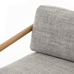 Featuring Rowen Chair - Thames Raven by Four Hands at Amethyst Home. Textural grey seating of performance-grade upholstery, with angular arms of exposed oak providing fresh contrast. Slim, carbon-finished steel legs for a dose of modern-industrial edge. Performance fabrics are specially created to withstand spills, stains, high traffic and wear, ensurin. Amethyst Home provides interior design, new home construction design consulting, vintage area rugs, and lighting in the Newport Beach metro area.