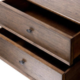 Featuring Russ Aged Oak Nightstand by Four Hands at Amethyst Home. Like an heirloom nightstand with two roomy drawers, this aged oak design has room for it all. Detailed with an overhang surface, carved edges top to bottom, angled legs and oval drawer pulls finished in dark gunmetal.
Collection: BoltonColors: Aged Oak, Aged Oak VeneerMaterials: Solid Oak, . Amethyst Home provides interior design, new home construction design consulting, vintage area rugs, and lighting in the Scottsdale metro area.
