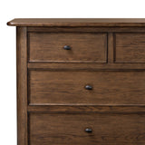 Featuring Russ Aged Oak Oversized Dresser by Four Hands at Amethyst Home. Like an heirloom dresser with three smaller drawers up top, this aged oak design has room for it all. Detailed with an overhang surface, carved edges top to bottom, angled legs and oval drawer pulls finished in dark gunmetal.
Overall Dimensions: 21.0" L x 72.0" W x 38.75" H
Collectio. Amethyst Home provides interior design, new home construction design consulting, vintage area rugs, and lighting in the Scottsdale metro area.