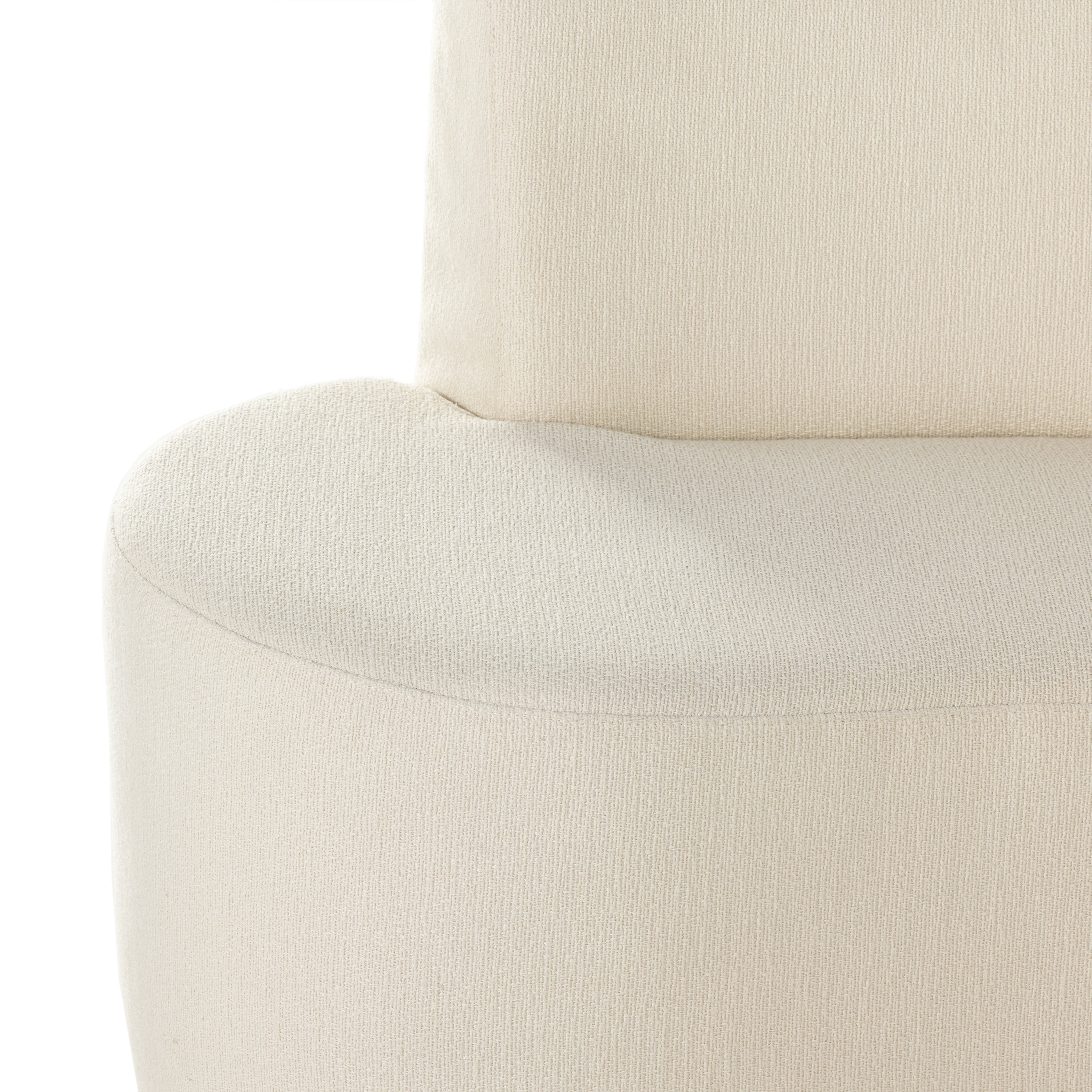 Featuring Sanda Kerbey Ivory Dining Banquette by Four Hands at Amethyst Home. Featuring a dramatically shaped and tightly tailored look, the Sanda dining banquette in an ivory high-performance fabric places a sensible twist on an elegant dining bench.
As shown with a 60” round dining table.
Overall Dimensions: 122.50"W x 74"L x 35.50"HColors: Kerbey IvoryMaterials: 96% Pl, 4% PcFabric: P. Amethyst Home provides interior design services, furniture, rugs, and lighting in the Dayton, Ohio metro area.